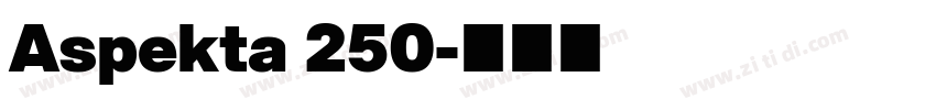 Aspekta 250字体转换